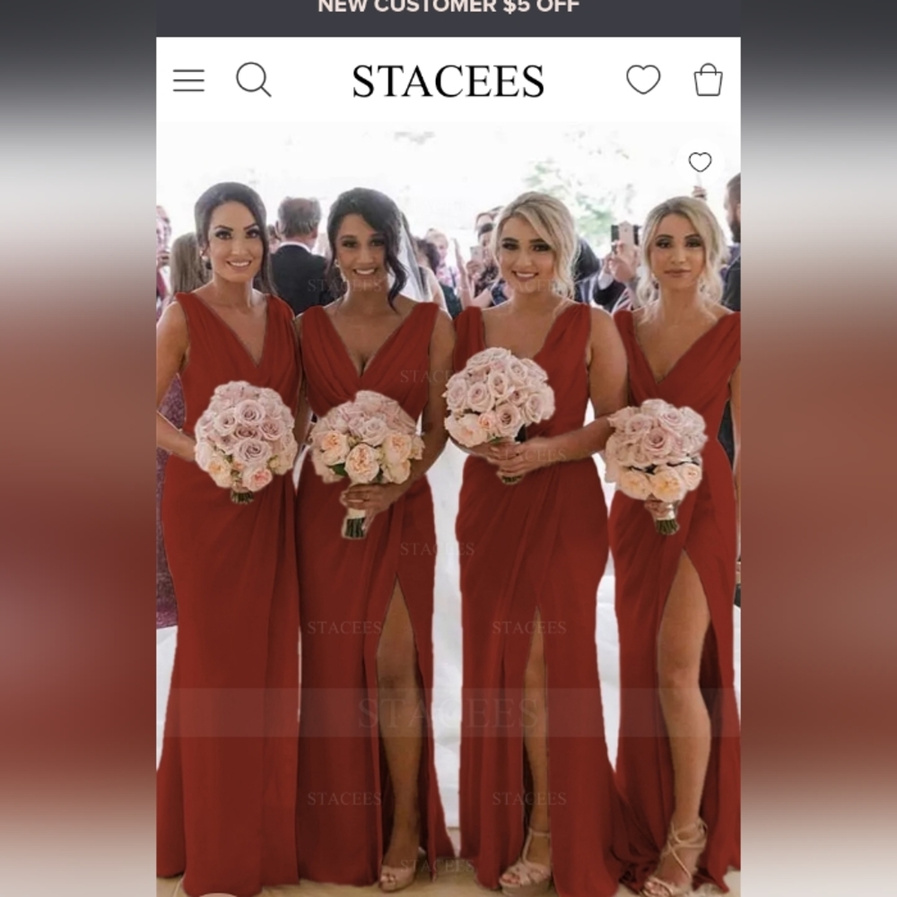 Brides maid dress can be worn for prom ect